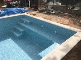 Escalera y banco de relax